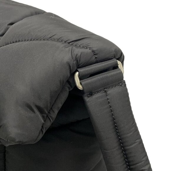 SAINT LAURENT PARIS Puffer Messenger Bag Black Nylon Shoulder Bag - Picture 6 of 15